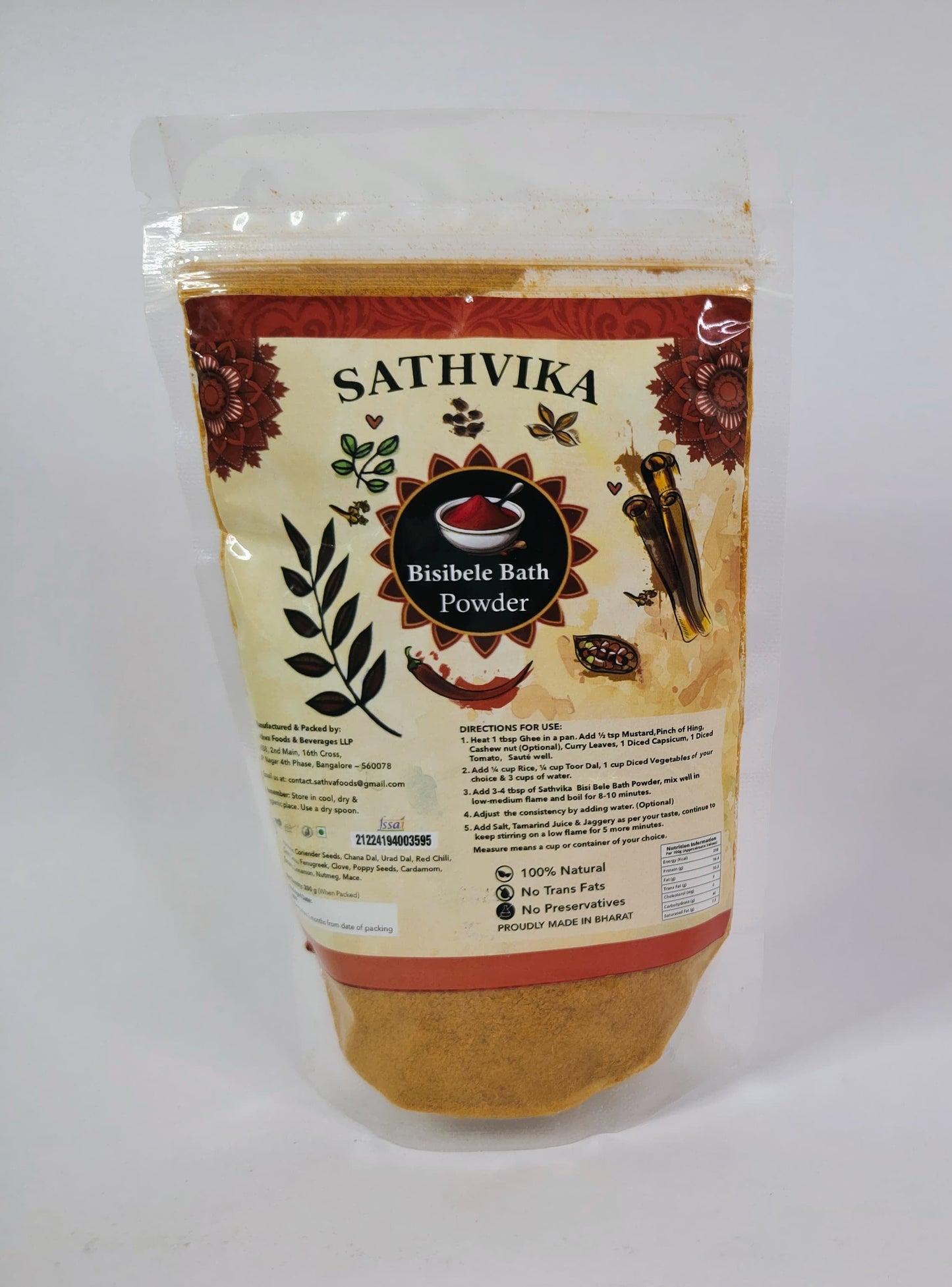 Homemade Bisibele Bath Powder